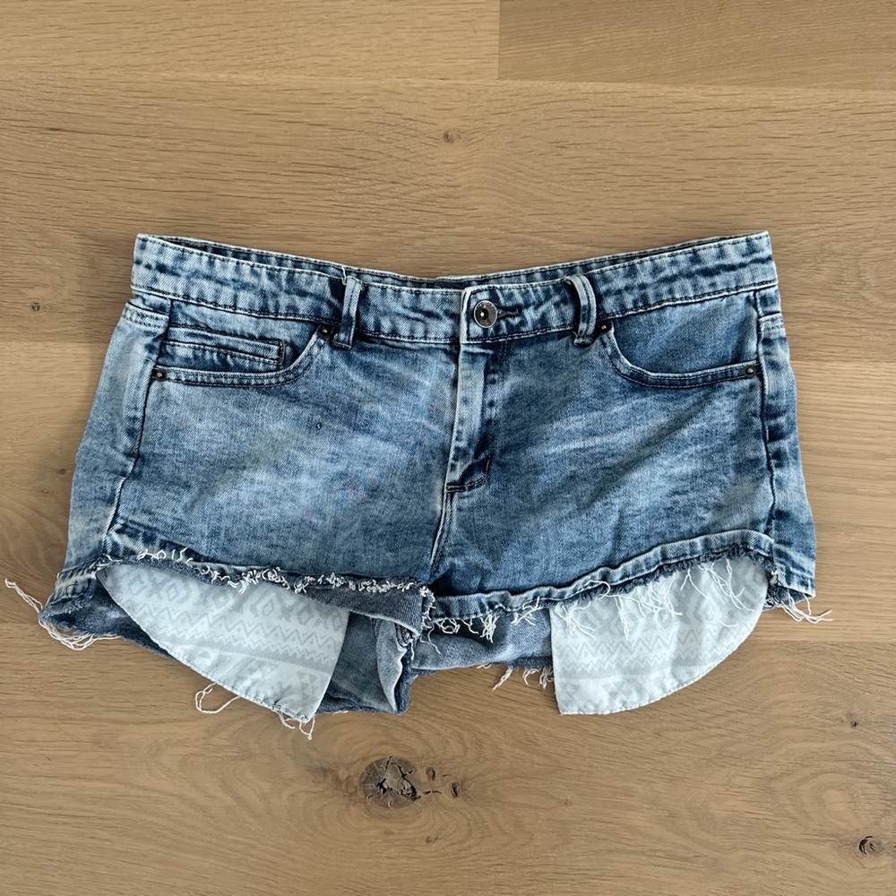 tractor blu jean shorts